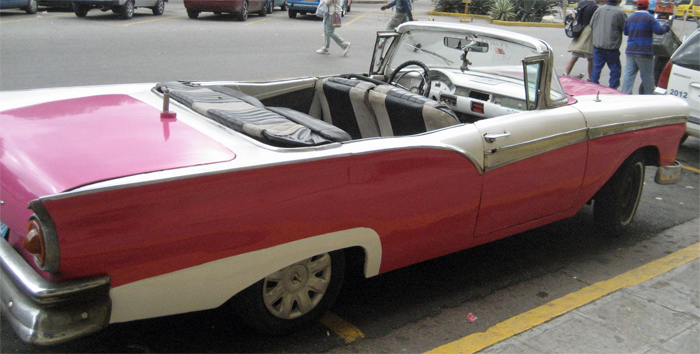 another view of 57 Ford convertible