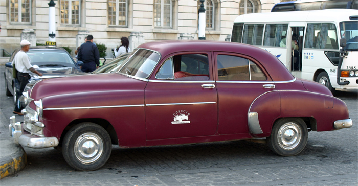 maroon car