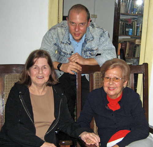Chip with Isabelita and José Antonio