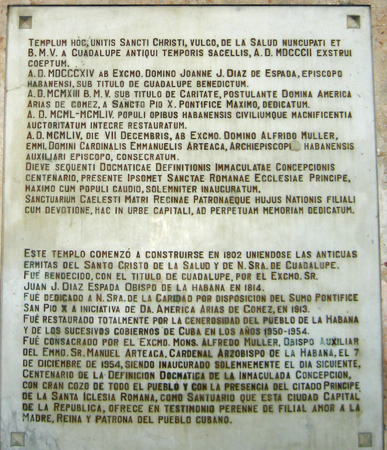 History of Church of La Caridad