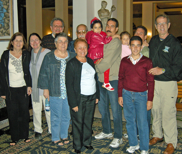 Visitors and Ortega-Besteiro family
