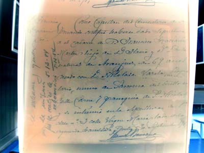 Fco Graciani Martin's burial certificate