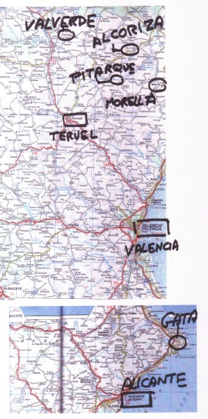 Map of Places in Tio Pepe Story