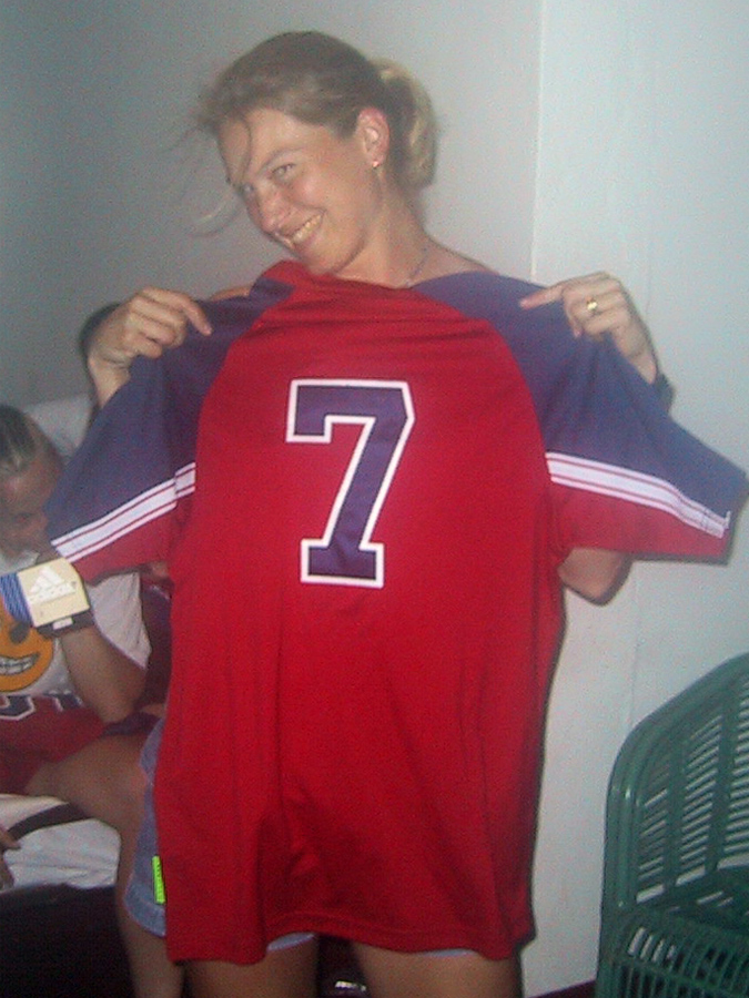 Liz gets
        jersey