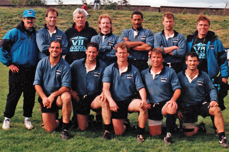 Atlantis men at
          Limerick Sevens 1993