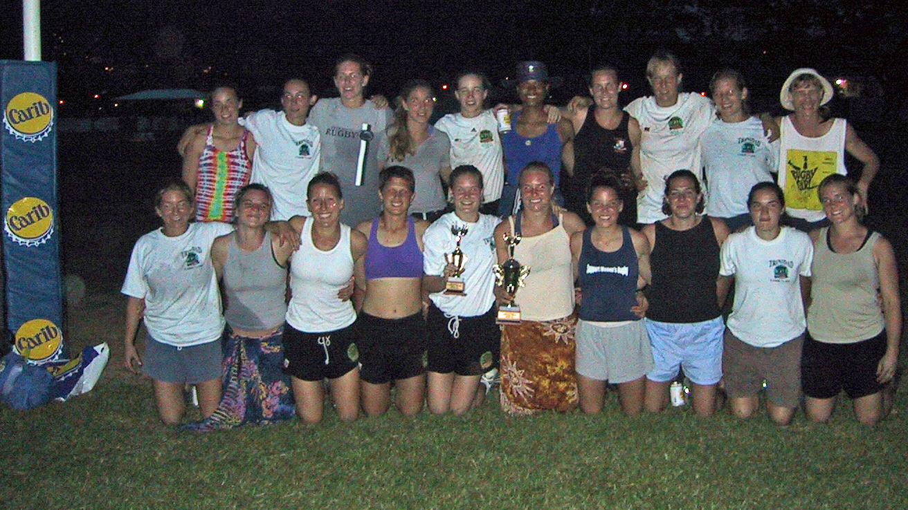 Women after final with
          trophy