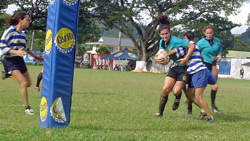 Ruth
          about to score