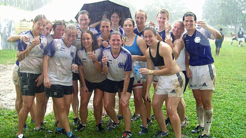 NOVA Women during tournament rain