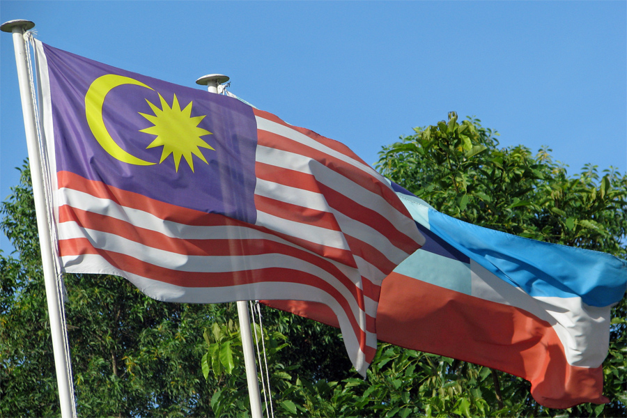 Malaysian & Sabah flags