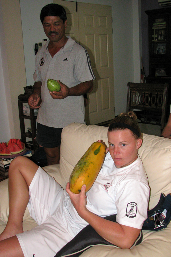 Holly with gourd