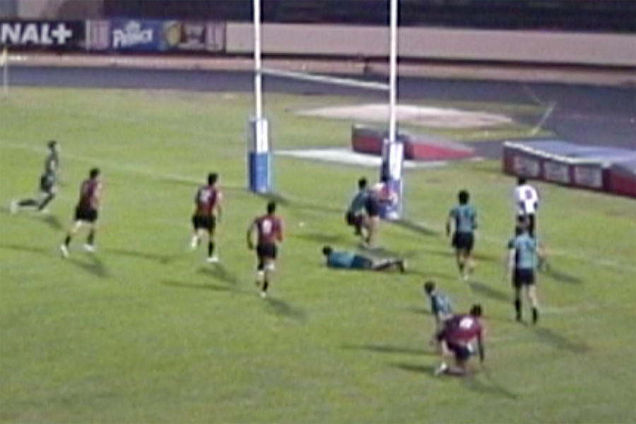 Peter
                knocks ball out of potential winning try