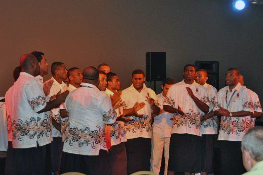Fijians at
                party