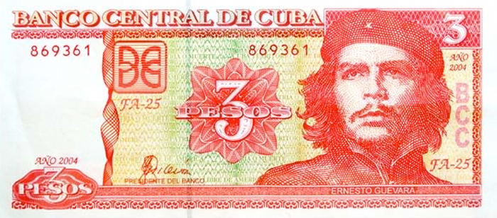 CUP $3 bill (with Che)