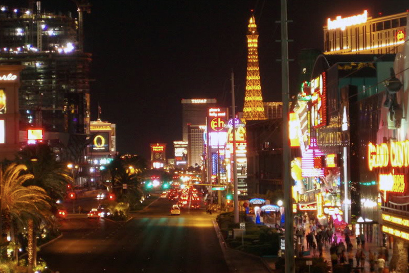Vegas at
          night (from web)