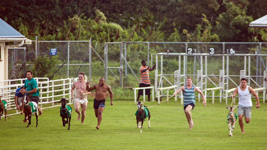 Goat Race, Jeff on left