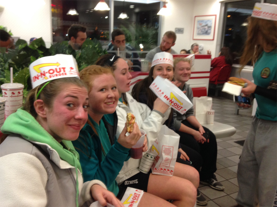 Girls at In-n-out Burger