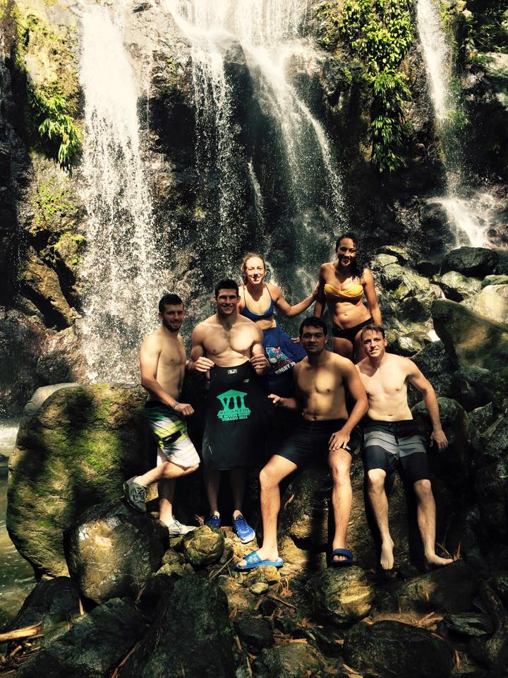 players at
            waterfall