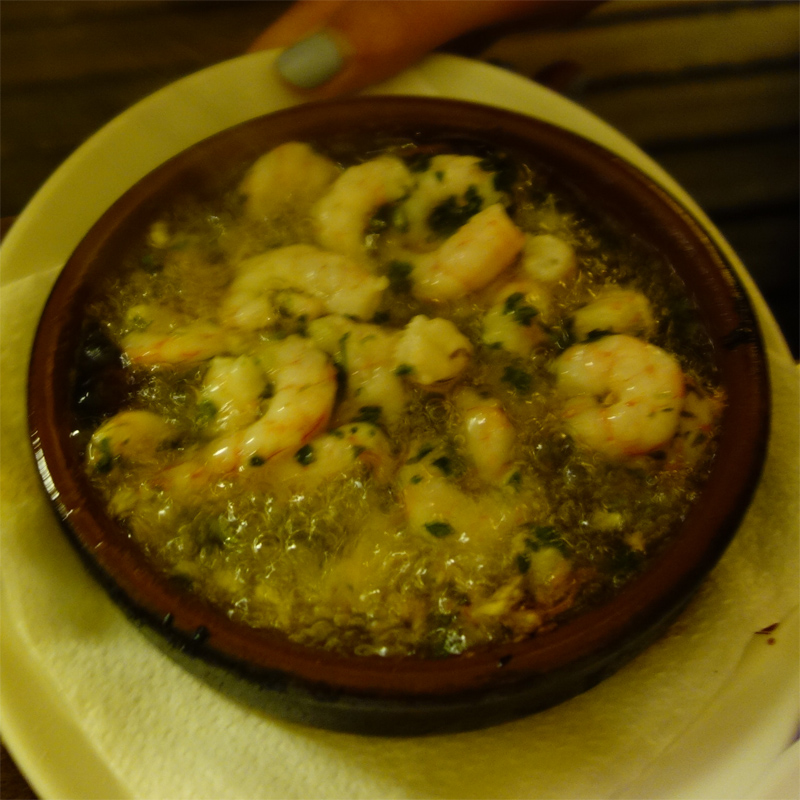 Shrimp at Casa del
          Abuelo