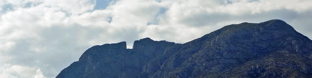 Hole in Puig Campana mountain