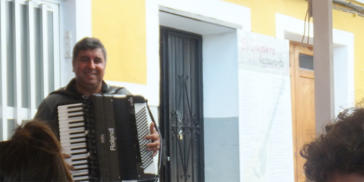 Group and
              accordion player